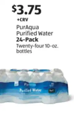 Aldi PurAqua Purified Water offer
