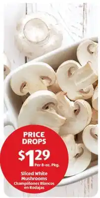 Aldi Sliced White Mushrooms offer