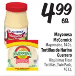 El Super Fresh Mayonesa McCormick Mayonnaise, 14 Oz., Guerrero Flour Tortillas, Twin Pack,40 Ct offer