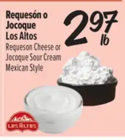 El Super Fresh Los Altos Requeson Cheese or Jocoque Sour Cream offer