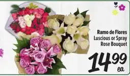 El Super Fresh Luscious or Spray Rose Bouquet offer