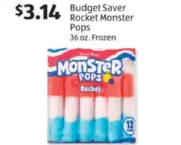 Aldi Budget Saver Rocket Monster Pops offer