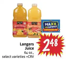 Foodmaxx Langers Juice offer