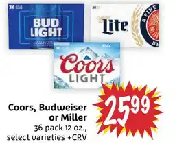Foodmaxx Coors, Budweiser or Miller offer