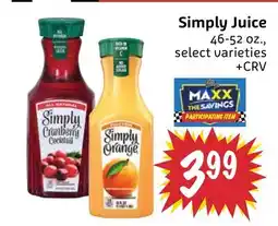 Foodmaxx Simply Juice offer