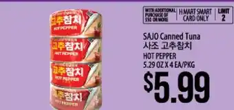 Hmart SAJO Canned Tuna offer
