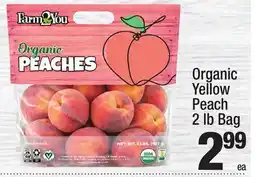 Super King Markets Farm2You Organic Yellow Peach offer