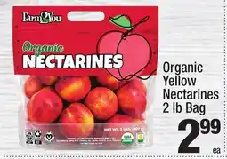 Super King Markets Farm2You Organic Yellow Nectarines offer