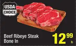 Super King Markets Beef Ribeye Steak Bone In offer