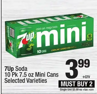 Super King Markets 7Up Soda offer