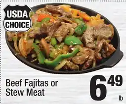 Super King Markets Beef Fajitas or Stew Meat offer
