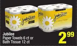 Super King Markets Jubilee Paper Towels 6 ct or Bath Tissue offer