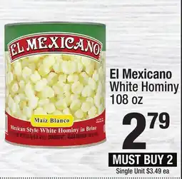 Super King Markets El Mexicano White Hominy offer