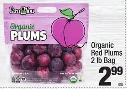 Super King Markets Farm2 you Organic Red Plums offer