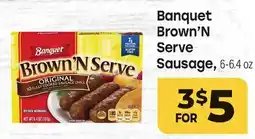 Tony’s Fresh Market Banquet Brown'N Serve Sausage offer