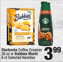 Super King Markets Starbucks Coffee Creamer or Bubbles Mochi offer