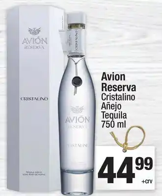 Super King Markets Avion Reserva Cristalino Añejo Tequila offer