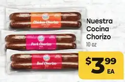 Tony’s Fresh Market Nuestra Cocina Chorizo offer