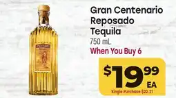 Tony’s Fresh Market Gran Centenario Reposado Tequila offer