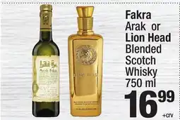 Super King Markets Fakra Arak, Lion Head Blended Scotch Whisky offer