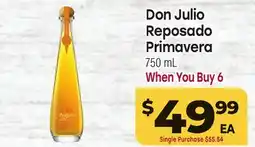 Tony’s Fresh Market Don Julio Reposado Primavera offer