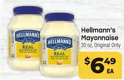 Tony’s Fresh Market Hellmann's Mayonnaise offer