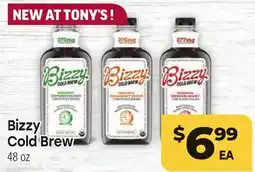 Tony’s Fresh Market Bizzy Cold Brew offer
