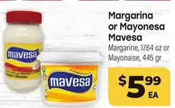 Tony’s Fresh Market Margarina or Mayonesa Mavesa offer