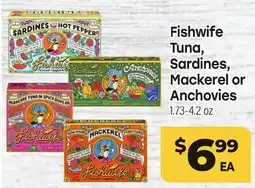 Tony’s Fresh Market Fishwife Tuna, Sardines, Mackerel or Anchovies offer