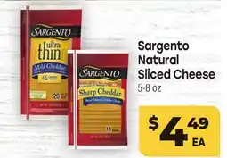 Tony’s Fresh Market Sargento Natural Sliced Cheese offer