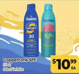 Tony’s Fresh Market Coppertone SPF offer