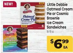 Tony’s Fresh Market Little Debbie Oatmeal Cream Pie or Cosmic Brownie Ice Cream Sandwiches offer