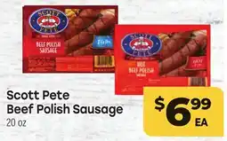 Tony’s Fresh Market Scott Pete Beef Polish Sausage offer