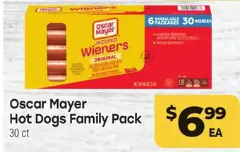 Tony’s Fresh Market Oscar Mayer Hot Dogs Family Pack offer