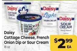 Tony’s Fresh Market Daisy Cottage Cheese, French Onion Dip or Sour Cream offer