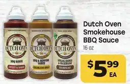 Tony’s Fresh Market Dutch Oven Smokehouse BBQ Sauce offer