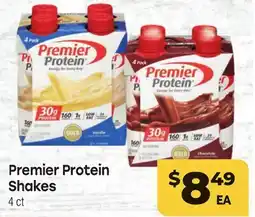 Tony’s Fresh Market Premier Protein Shakes offer