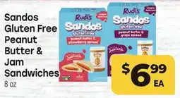 Tony’s Fresh Market Sandos Gluten Free Peanut Butter & Jam Sandwiches offer