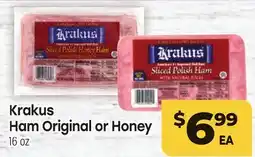 Tony’s Fresh Market Krakus Ham Original or Honey offer