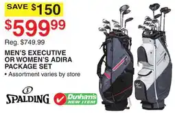 Dunham's Sports MEN'S EXECUTIVE OR WOMEN'S ADIRA PACKAGE SET offer