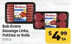 Tony’s Fresh Market Bob Evans Sausage Links, Patties or Rolls offer