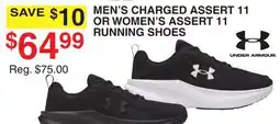 Dunham's Sports UNDER ARMOUR MEN'S CHARGED ASSERT 11 OR WOMEN'S ASSERT 11 RUNNING SHOES offer