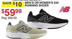 Dunham's Sports NEW BALANCE MEN'S OR WOMEN'S 520 RUNNING SHOES offer