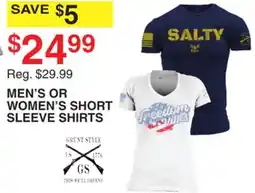 Dunham's Sports MEN'S OR WOMEN'S SHORT SLEEVE SHIRTS offer