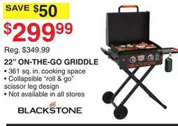 Dunham's Sports BLACKSTONE 22 ON-THE-GO GRIDDLE offer