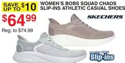 Dunham's Sports SKECHERS WOMEN'S BOBS SQUAD CHAOS SLIP-INS ATHLETIC CASUAL SHOES offer