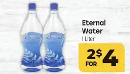 Tony’s Fresh Market Eternal Water offer