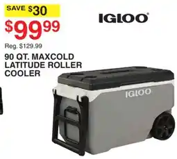Dunham's Sports 90 QT. MAXCOLD LATITUDE ROLLER COOLER offer
