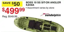 Dunham's Sports BOSS 10 SS SIT-ON ANGLER KAYAK offer