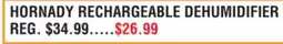 Dunham's Sports HORNADY RECHARGEABLE DEHUMIDIFIER offer